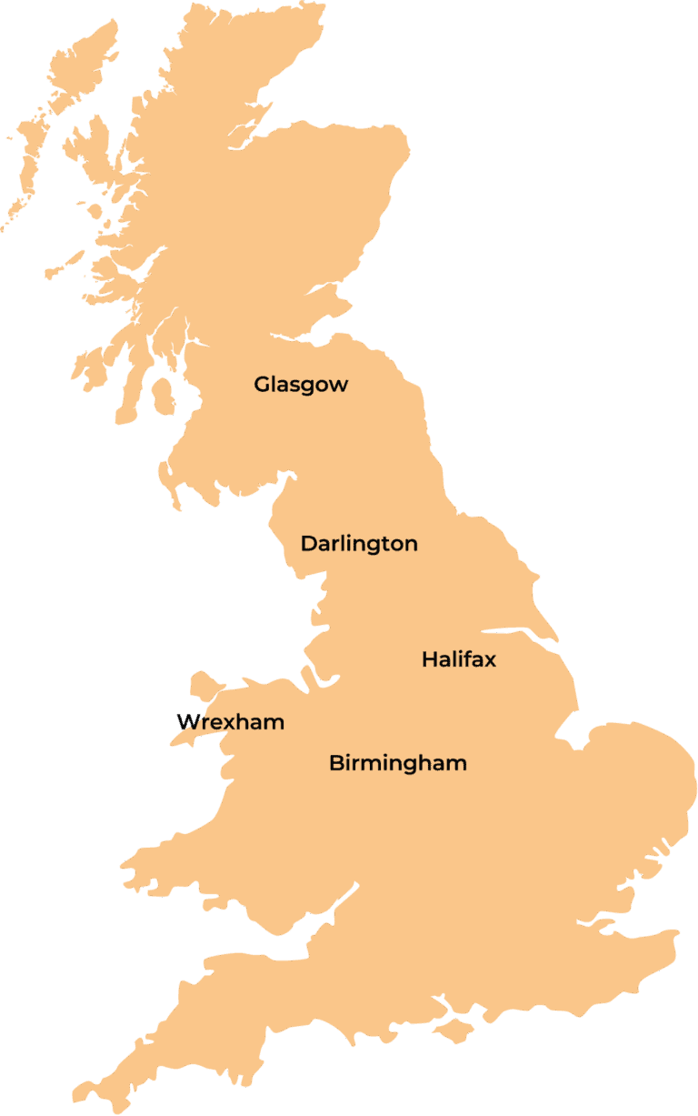 Map of the United Kingdom Main Land